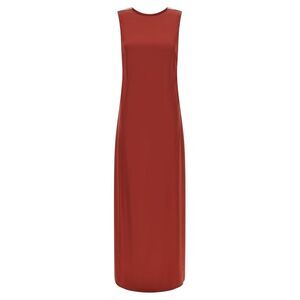 Peserico Red Viscose Long Women's Dress